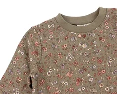 Wheat cocoa brown meadow sweatkjole Zenia